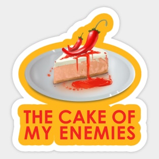 A Cake your enemies would greatly enjoy! Sticker